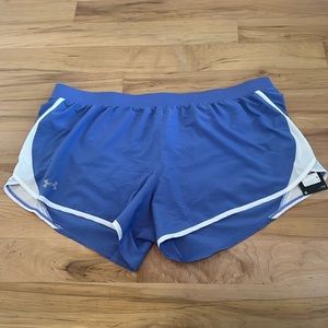 Under Armour Loose Lined drawstring athletic plus size  running shorts - NWT